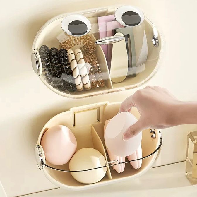 Tempat pengering spon make up penyimpanan akrilik transparan beauty blender holder storage case