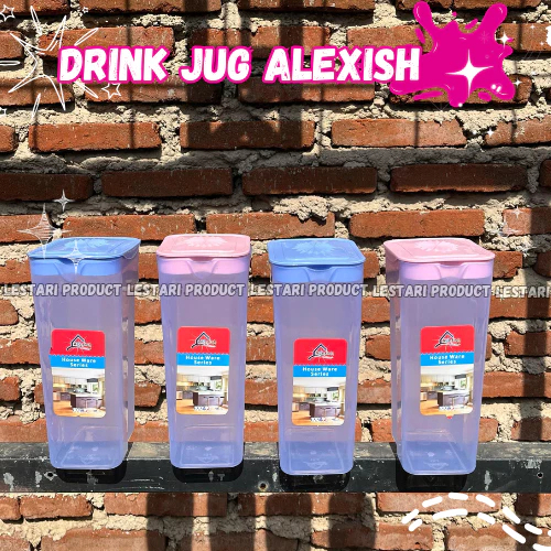 [ 6 pcs ] Drink Jug Alexish Plastik | Teko Air Minum Kulkas Plastik Tebal Kuat Tahan Panas Tahan Lam