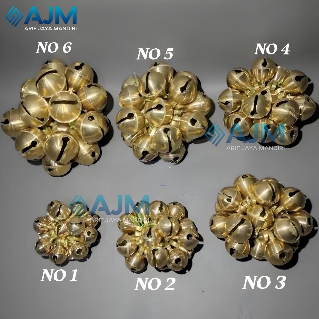 10 biji Klinting Kerincingan Kuningan Bandul krincing Kalung Kucing jaranan gongseng door bell no.4