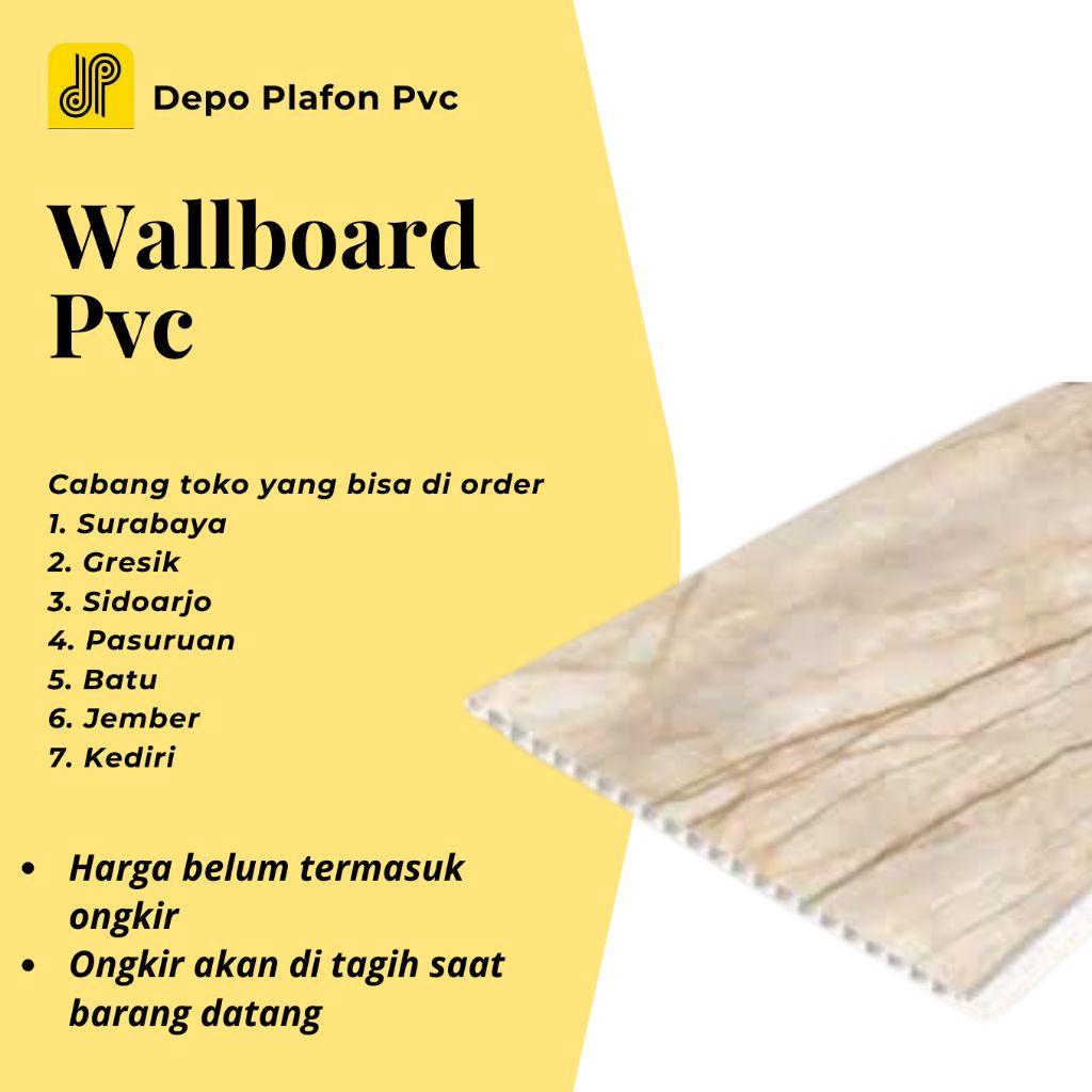 PERLEMBAR ❤️ WALLBOARD PVC DINDING JAWA TIMUR