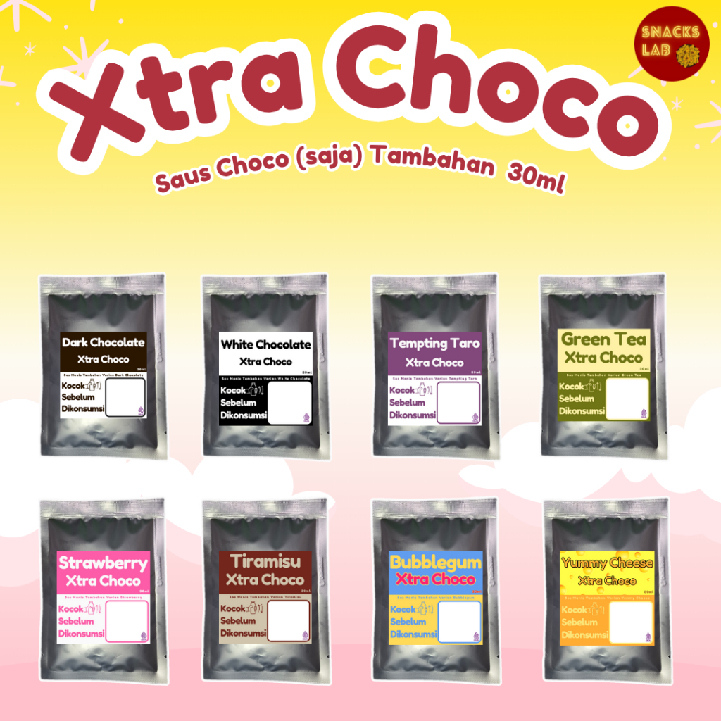 

Xtra Choco 30ml - sos choco (saja) tambahan | cokelat lumer manis enak jajanan makanan cemilan