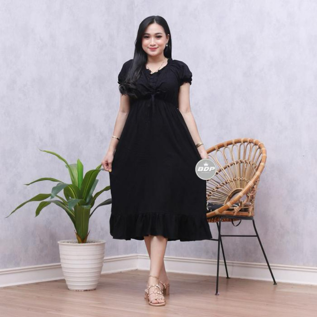 DASTER POLOS KERUT TALI DADA DASTER CANTIK BALI ELSA CASANDRA MANOHARA LENGAN PENDEK