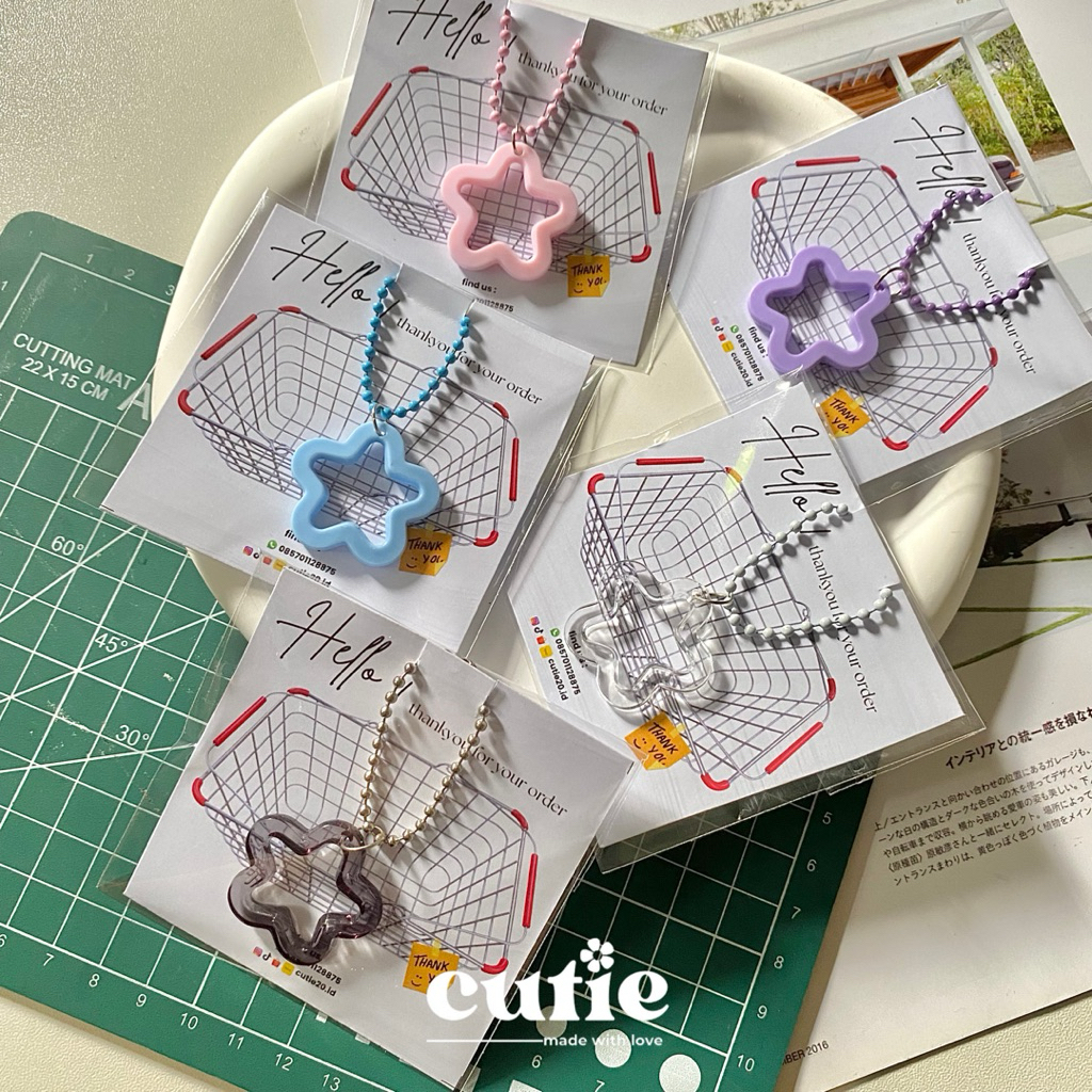 Gantungan Bintang Keychain Star Sovenir Pernikahan Gantungan Bintang Tas Souvenir Gantungan tas Bint