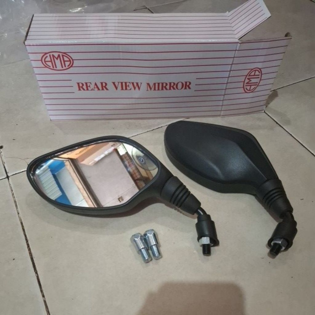 Spion Click For Honda Ulir Kanan + Baut Penyambung Ulir Kiri