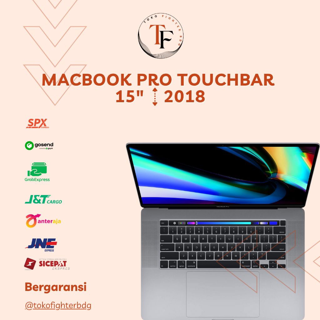 MACBOOK PRO TOUCHBAR 2018 15 INCH I7 RAM 16 SSD 256/512