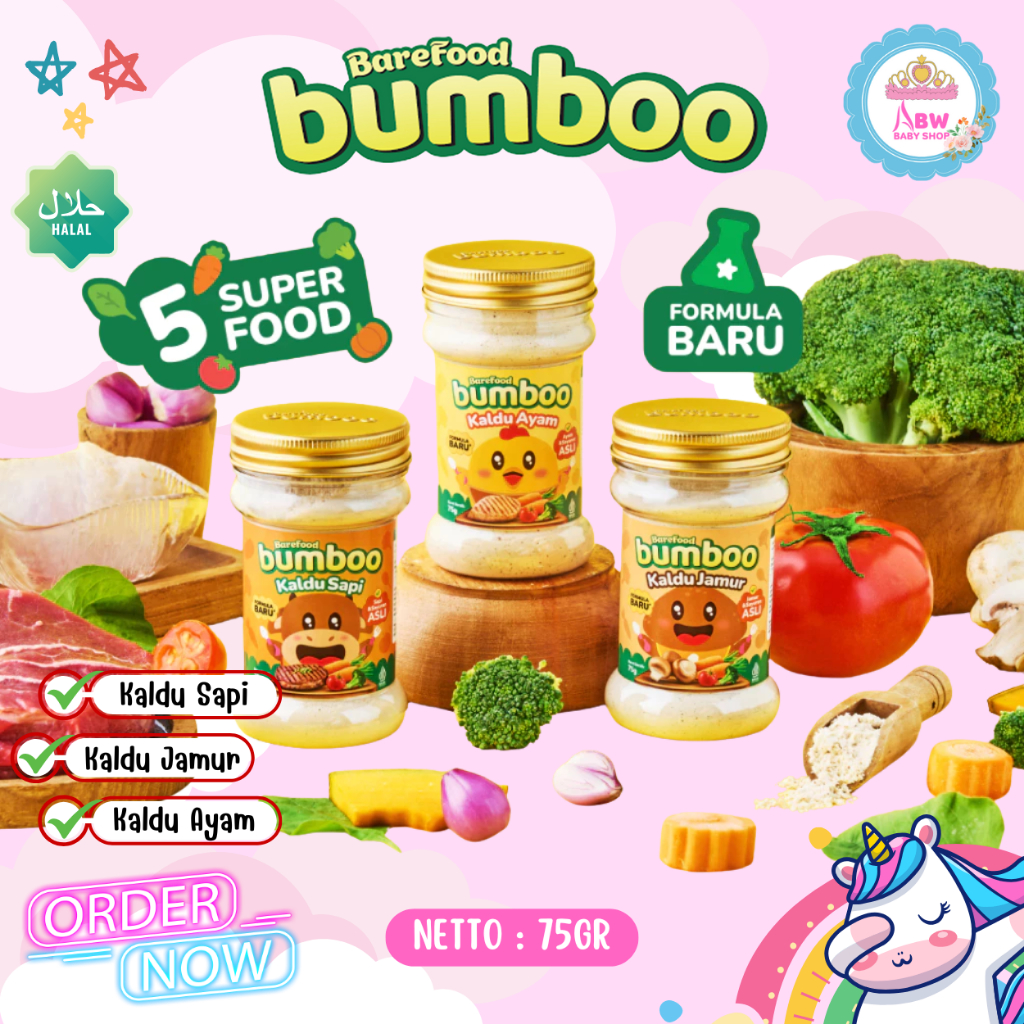 

Bumboo Kaldu Mpasi 75gr By Barefood Kaldu Ayam Kaldu Sapi Kaldu Jamur Tanpa Gula Garam Tanpa MSG