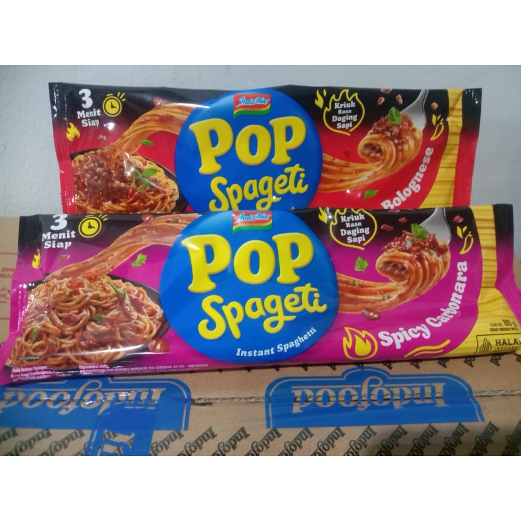 

Pop Spageti Bolognese/spicy carbonara isi perpaket 3 pcs