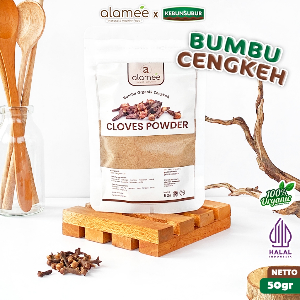 

ALAMEE Bubuk Cengkeh Clove Powder Ground Spice Murni Asli Seasoning Bumbu Organik 50Gram kebunsubur