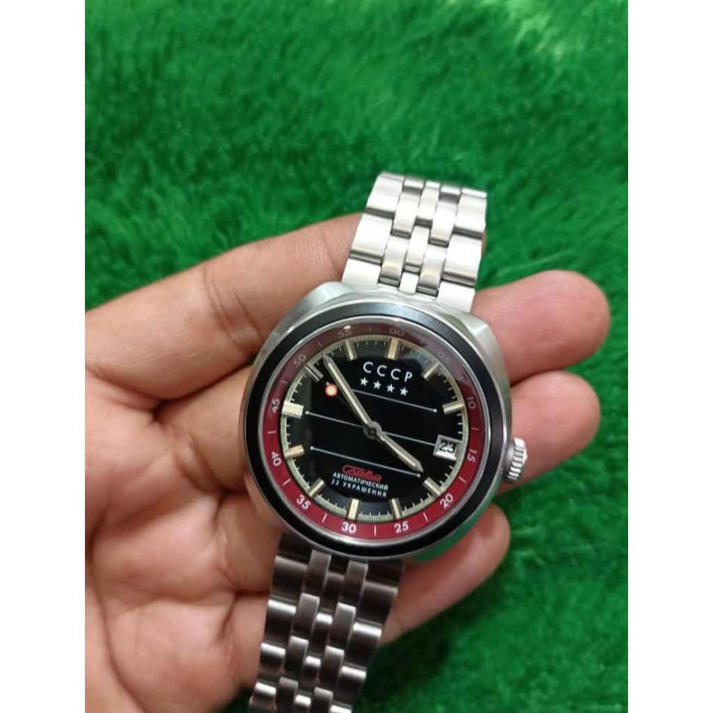 CCCP CP-7090 Jam Rusia Automatic Original Mulus Russian Watch