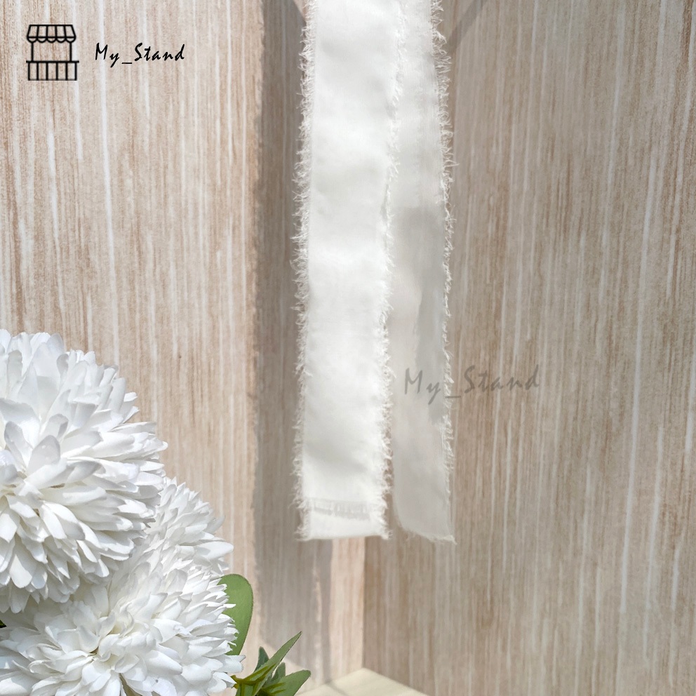 

PITA SIFON 3,5 cm vintage ribbon chiffon undangan wedding keepsake hampers bouquet hiasan pastel