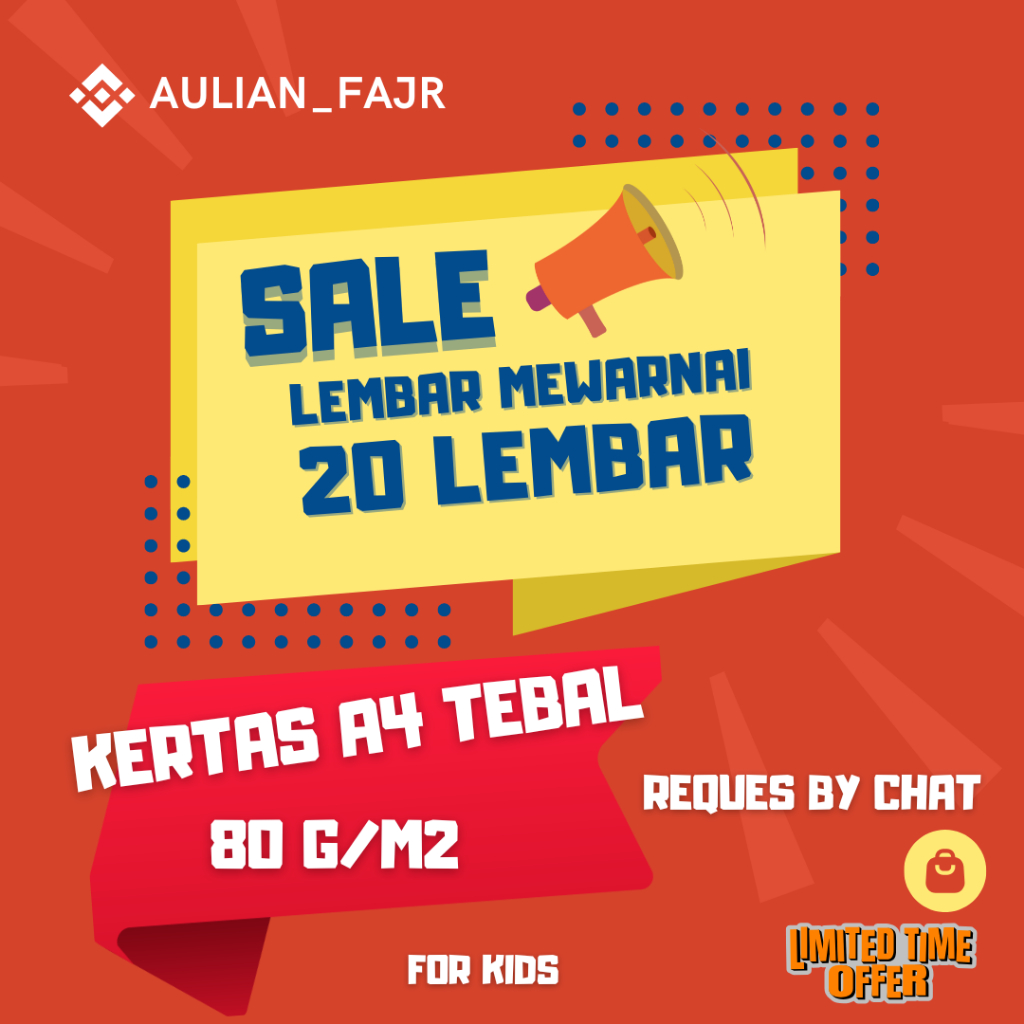 

20 Lembar print Mewarnai untuk anak (kertas A4/ 80 gram tebal)