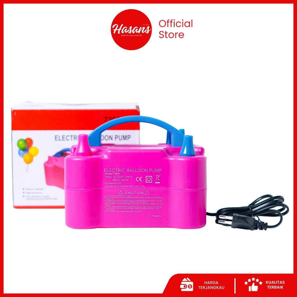 Hasans / Pompa Balon Elektrik / Pompa Peniup Balon Otomatis / Mesin Pompa Tiup Balon / Electric Balo