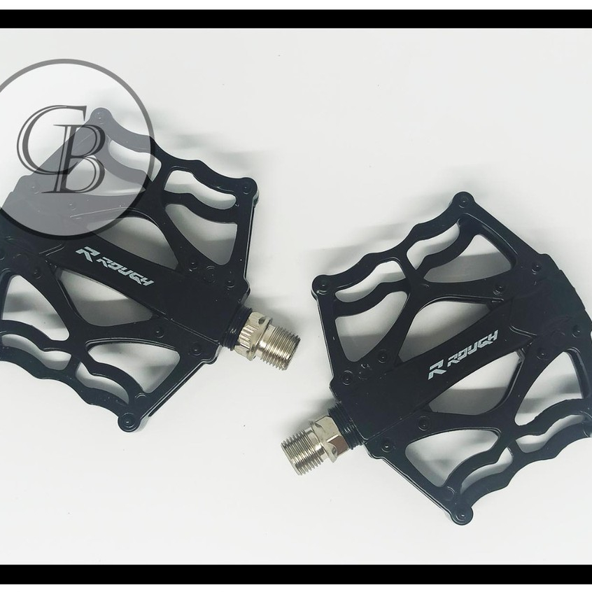 Pedal Alloy Sepeda MTB Lipat Federal Balap Merk United P25 Hitam Putih As Besar Murah Ori Original S