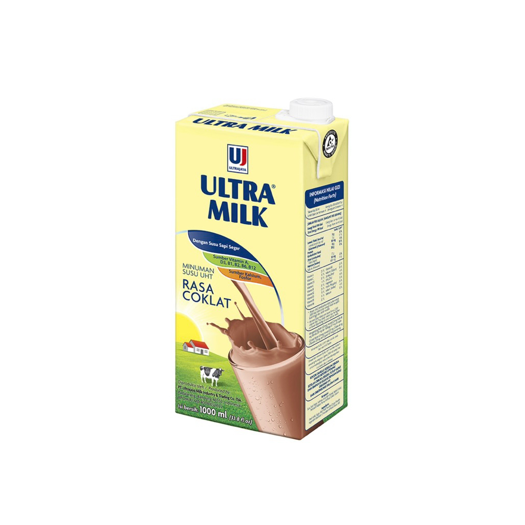 

Ultra Milk Susu UHT Cokelat Kotak 1 Liter