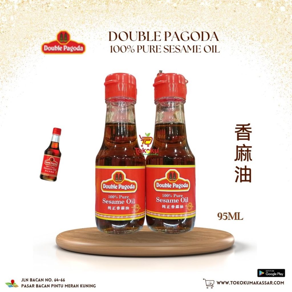 

Double Pagoda 100% Pure Sesame Oil 95ml - Minyak Wijen Asli