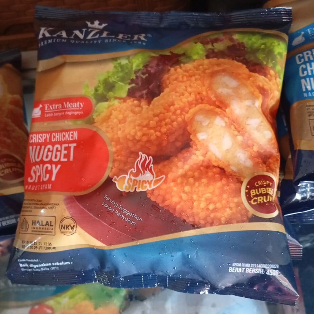 

KANZLER SPiCy Crispy Chicken Naget Nugget (Crispy Bubble Crumbs) 450gr 450 gram [PROMO]