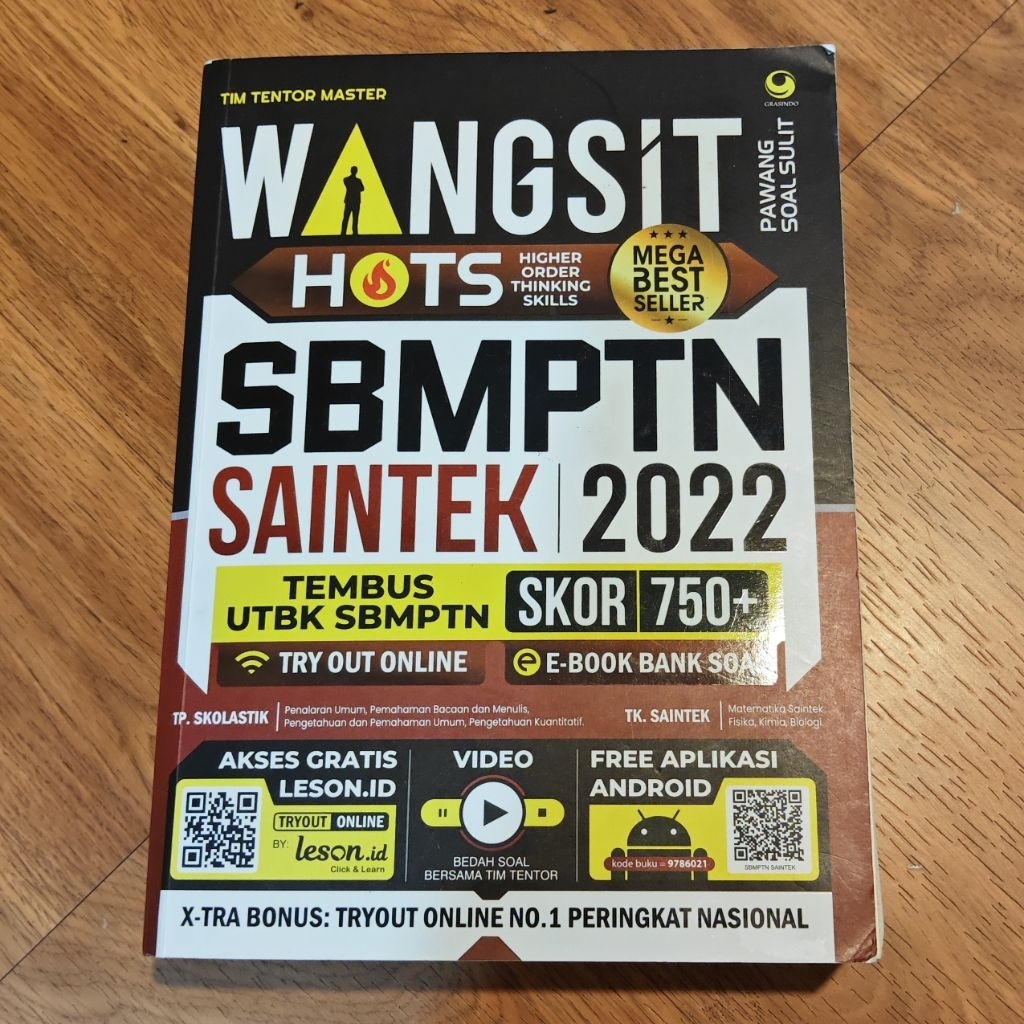 [BUKU PRELOVED] WANGSIT SBMPTN SAINTEK TPS TKA 2022, SOAL HOTS