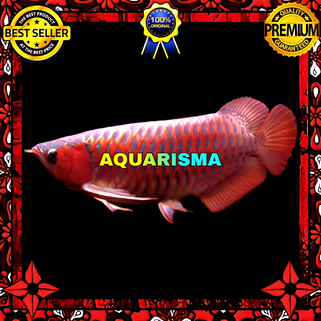KEBUTUHAN AKUARIUM - ARWANA SUPER RED DRAGON SCLEROPAGES FORMOSUS 18-19 CM