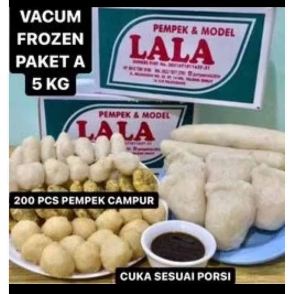

PAKET A 5KG.pempek Lala 26 ilir palembang