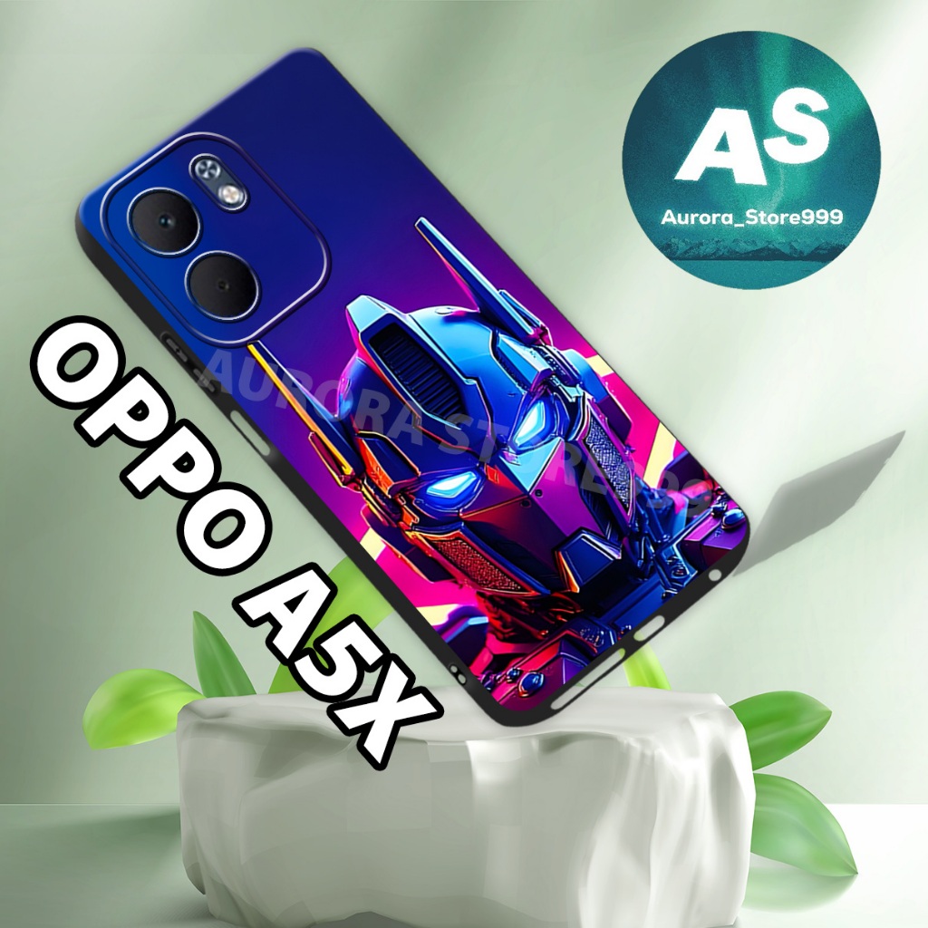 16/Casing Pelindung Silikon TPU Motif Robot untuk  HP OPPO A5X Terbaru