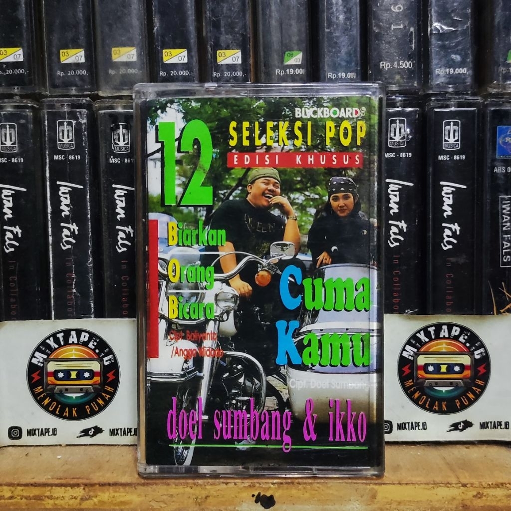 Kaset Pita - Doel Sumbang & Ikko - Cuma Kamu - Radio Tape - Kaset - Radio - Pemutar Kaset - Retro - 