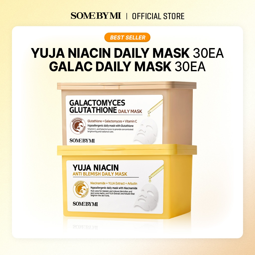 SOME BY MI GALAC + YUJA DAILY MASK 2pcs set
