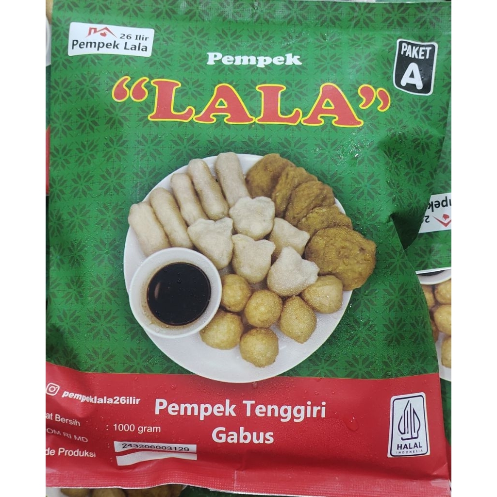 

pempek Lala 26 ilir. pempek premium tenggiri A 3kg