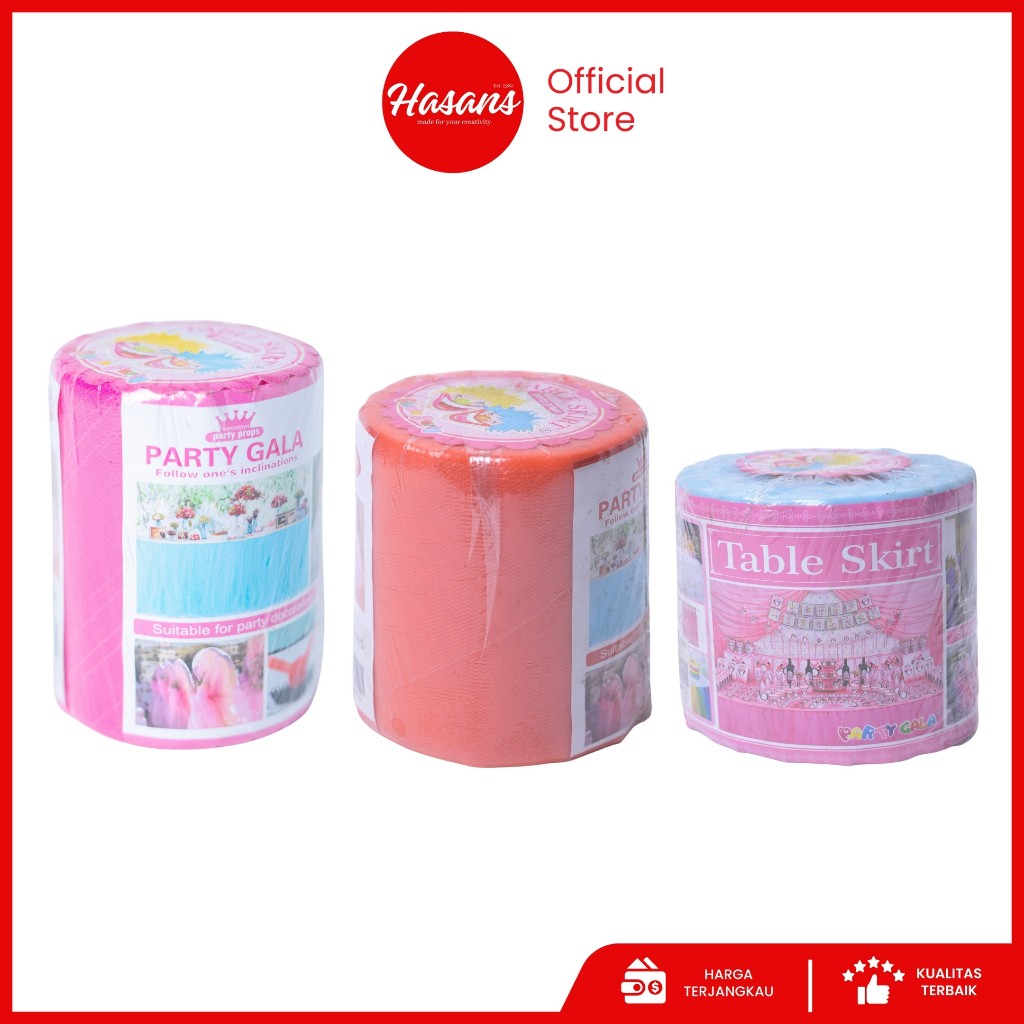 Hasans / [1 Roll] Backdrop Tulle / Kain Tulle / Dekorasi Hiasan Pesta / Dekorasi Pernikahan / Decora