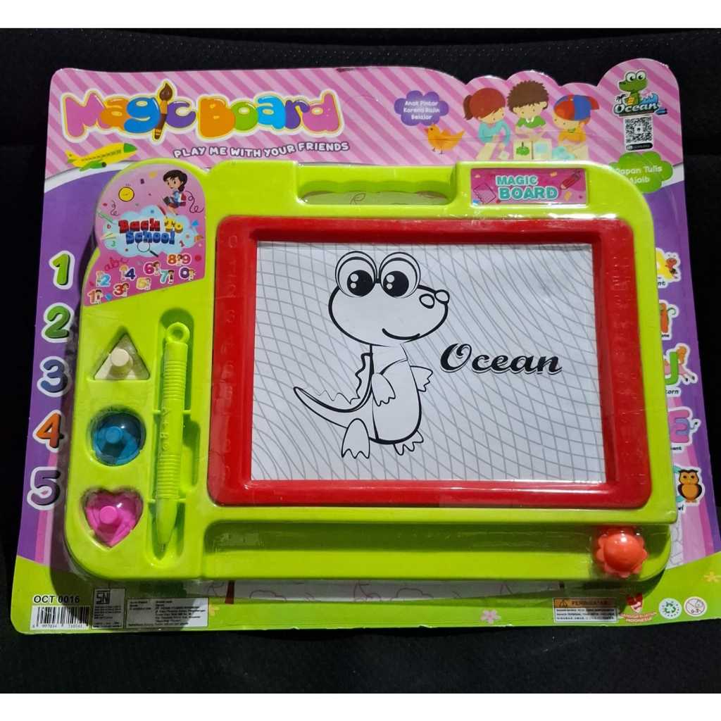 

mainan papan tulis magnet magic board ocean oct 0016