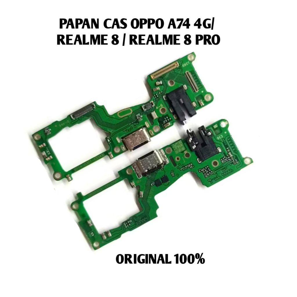 Papan Cas Oppo A74 4G / Realme 8 / Realme 8 Pro Original – Konektor Charger Board Cas Sparepart HP P