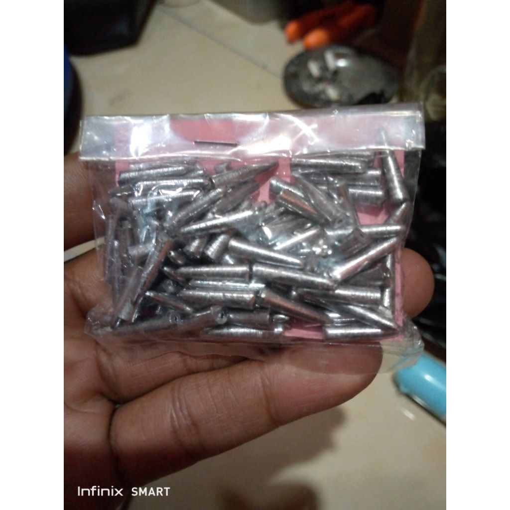 timah pancing kerucut/oval