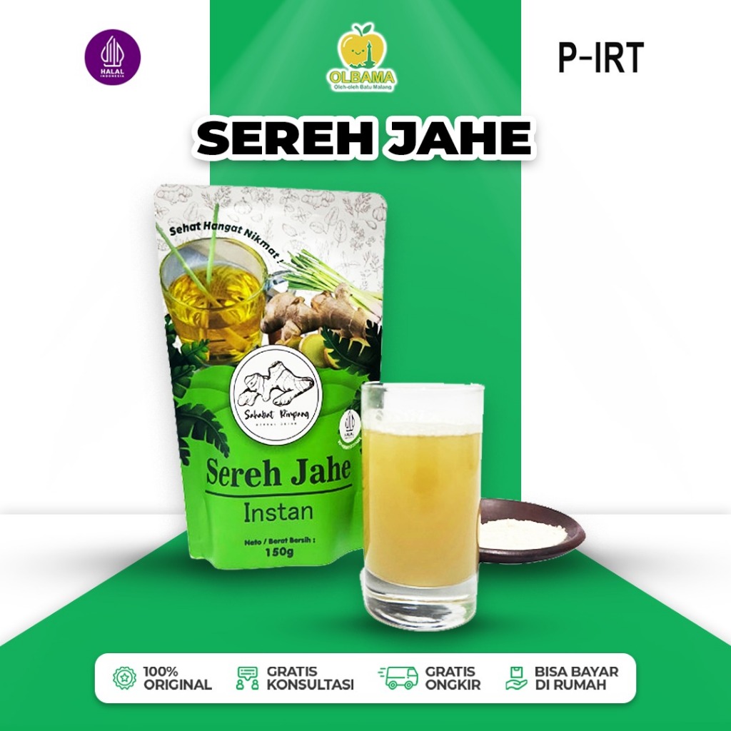 

Sereh Jahe Instan Bubuk Asli Oleh Oleh Khas Batu Malang | Minuman Herbal 100% Tanpa Campuran