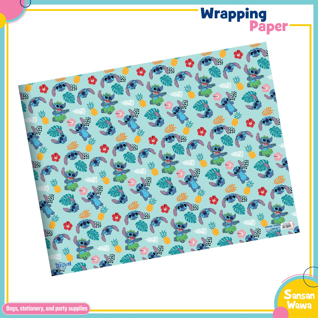 

(Paket 5 lembar) Motif karakter Kertas Kado uk standar Sansan Wawa - Kuromi, Cars, Lotso, Toystory, Stitch / Motif wrapping paper gift untuk ulang tahun birthday wedding