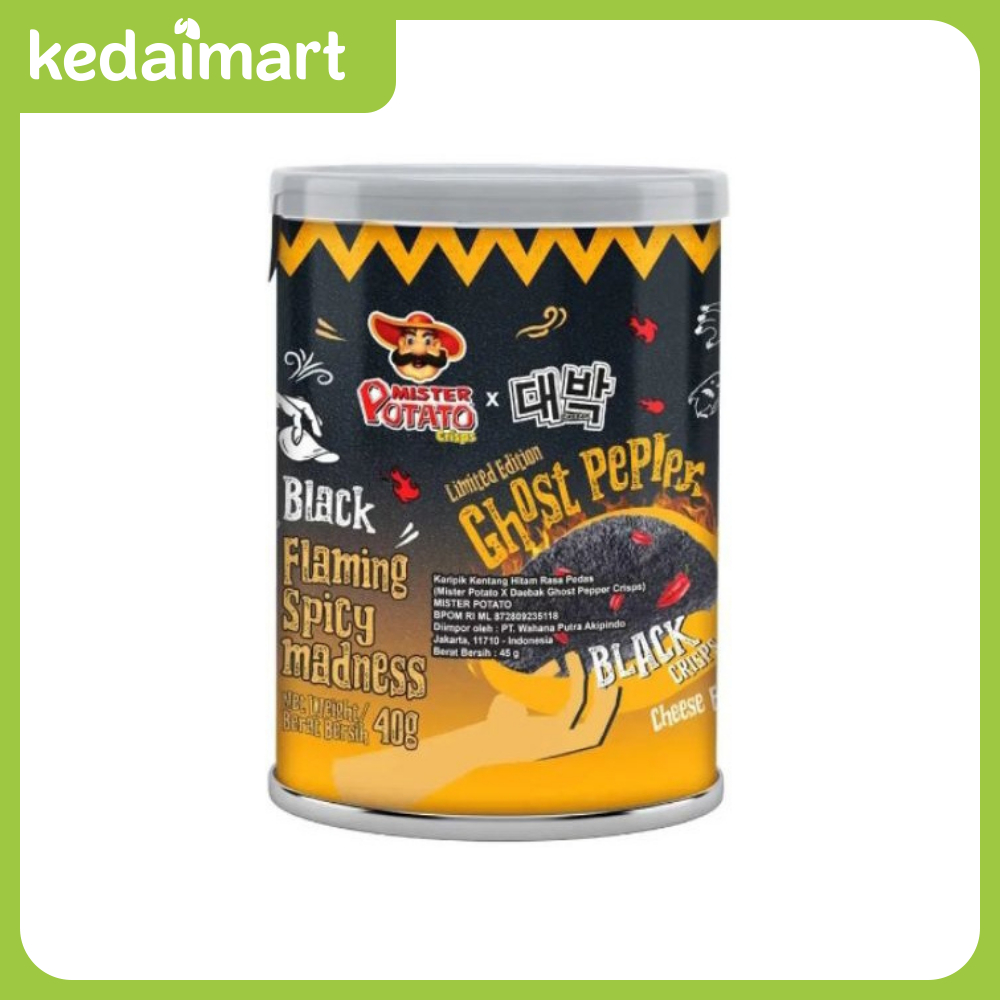 

Mister Potato Snack Crisps Ghost Pepper Cheese 40 Gram