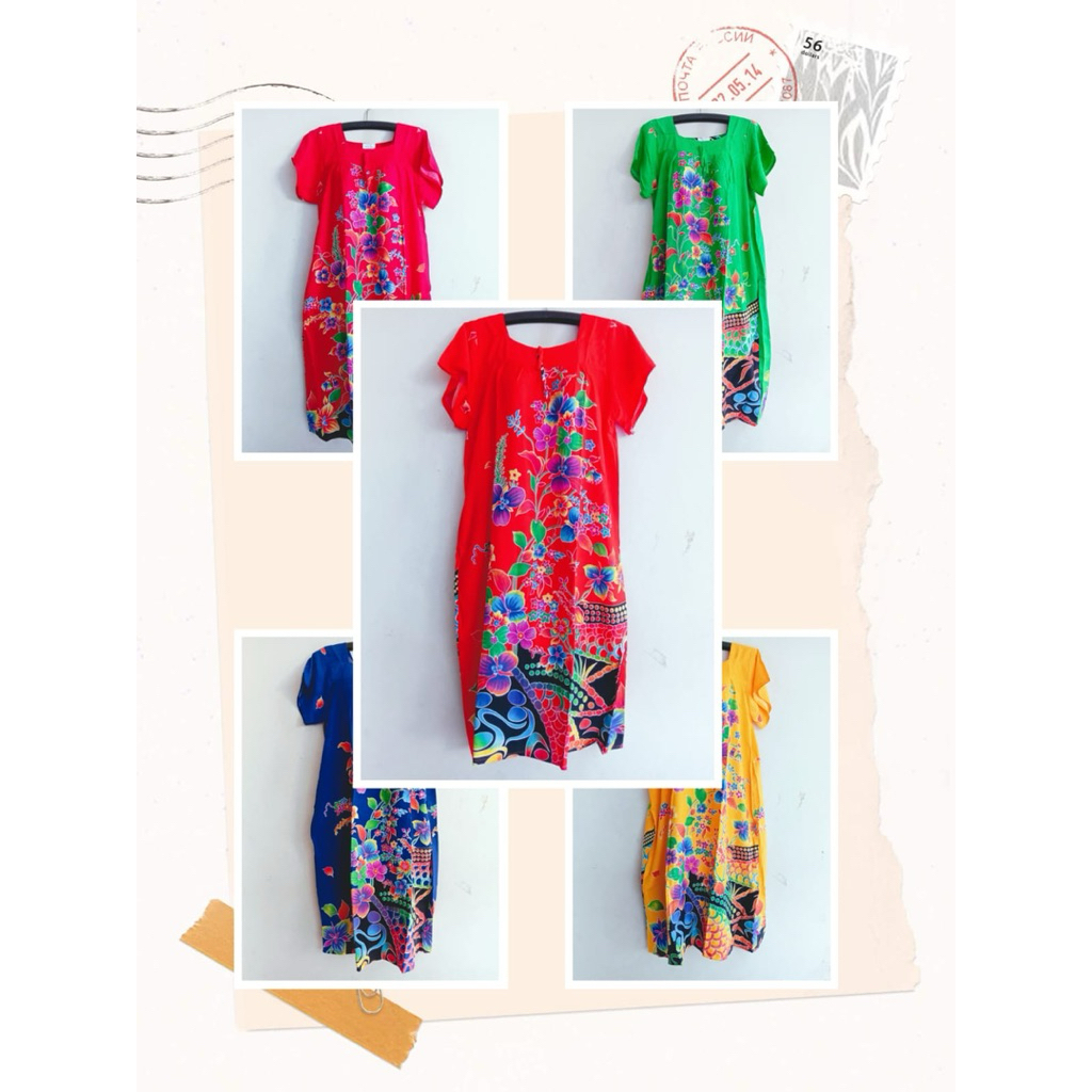 Daster Batik Putri Ayu Daster sikak Motif Bunga