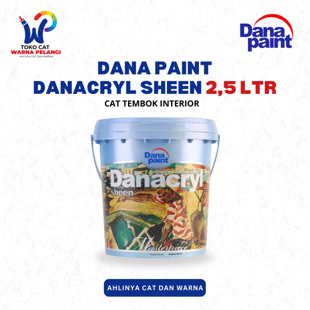 Cat Tembok Interior DANACRYL SHEEN Dana Paint 2,5 Ltr