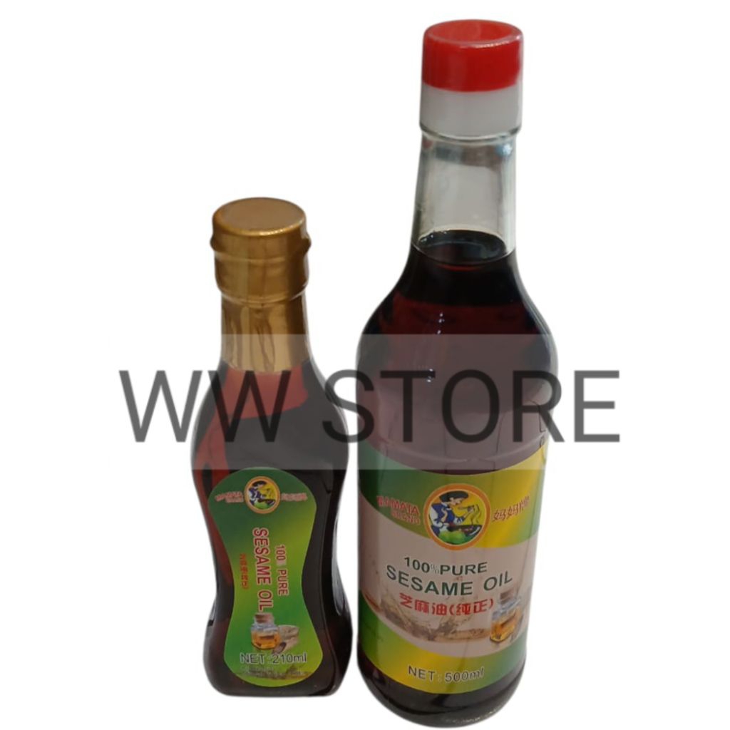

Minyak wijen murni MAMATA BRAND 100% PURE SESAME OIL 210ml 500ml
