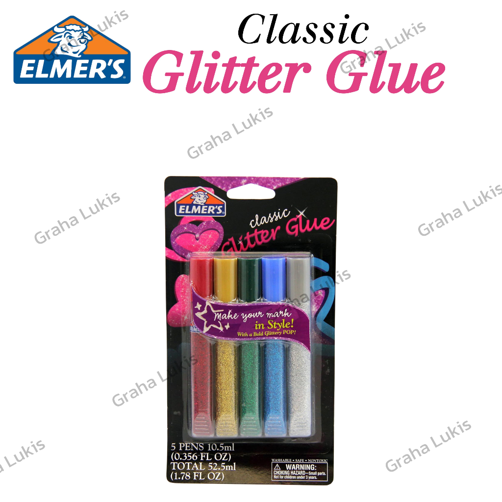 

ELMERS Classic Glitter Glue Set 5 / 10.5ml E642