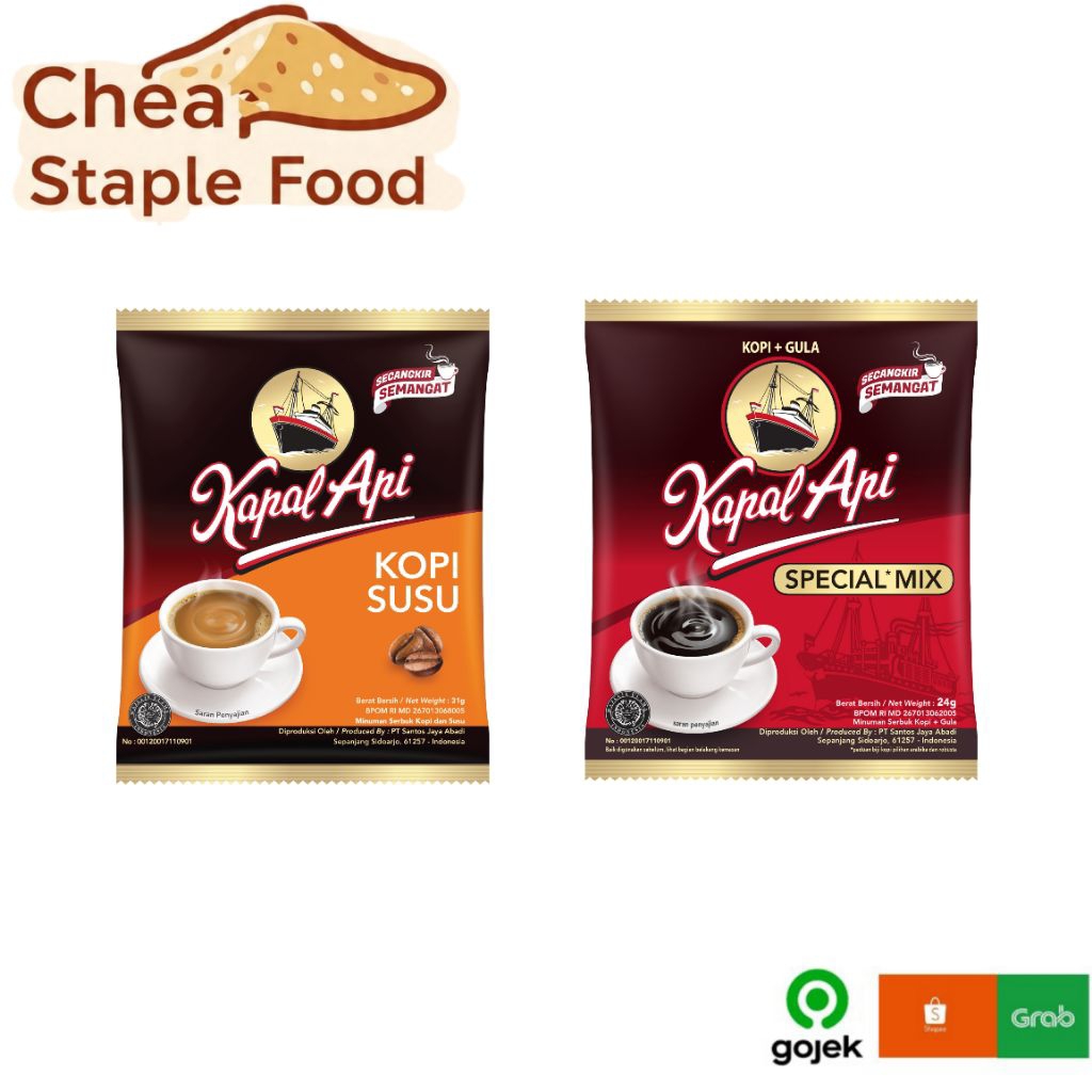 

KOPI KAPAL API SPECIAL MIX PLUS GULA DAN KOPI SUSU 25G / SACHET