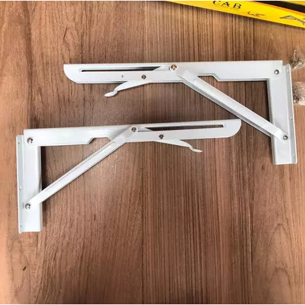 Breket Bracket Siku L Holder Tatakan Penyangga Dudukan Rak Papan Kayu Dinding Kaki Meja Lipat