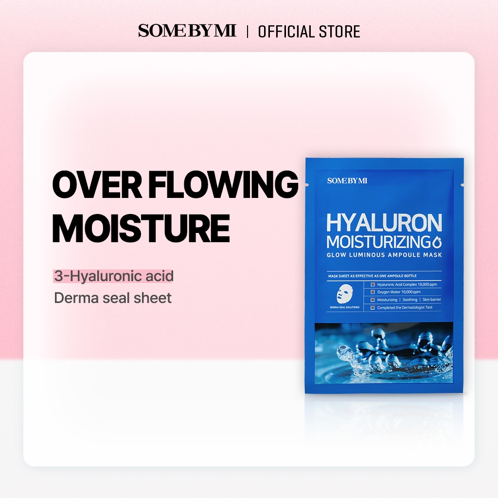 SOME BY MI Hyaluron Moistyrizing Glow Luminous Ampoule Mask(1pcs)