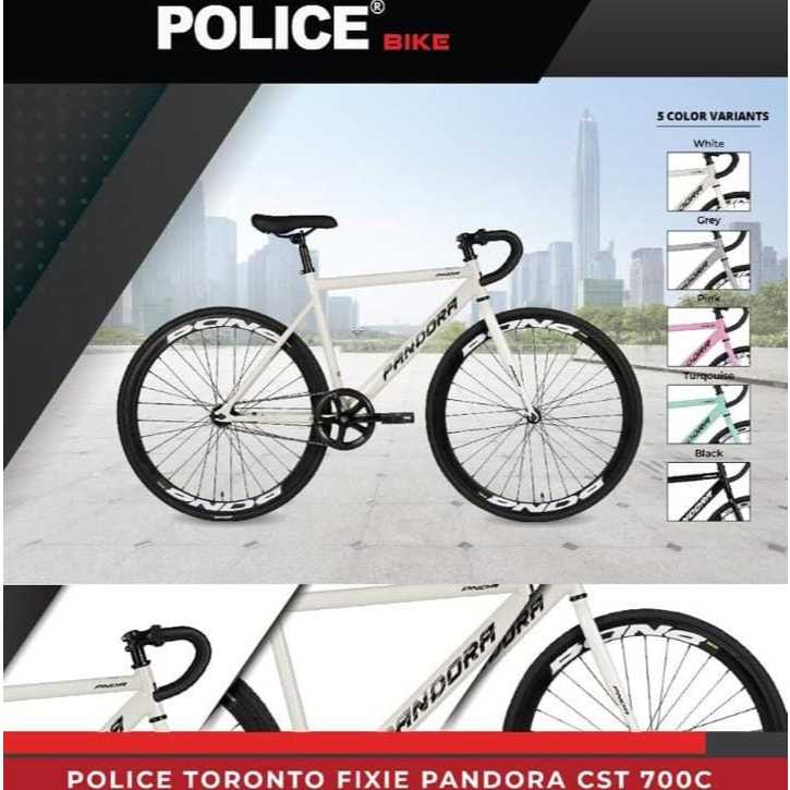 NEW ELEMENT POLICE PANDORA FX 700C SEPEDA FIXIE PANDORA BY-ELEMENT STANG BALAP , POLICE PANDORA