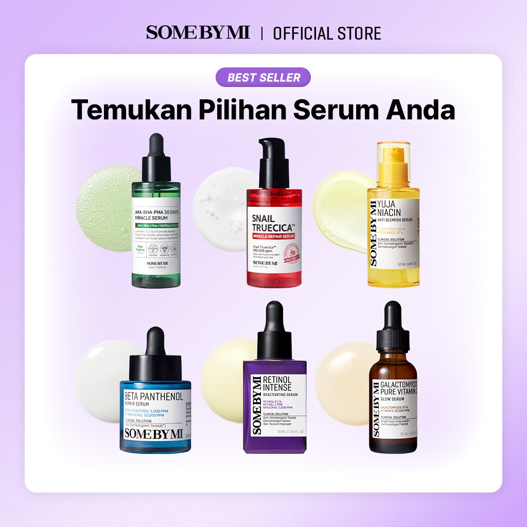 SOME BY MI SERUM BEST SELLER *Atasi Jerawat & Eksfoliasi *Bekas jerawat & Menenangkan *Mencerahkan &