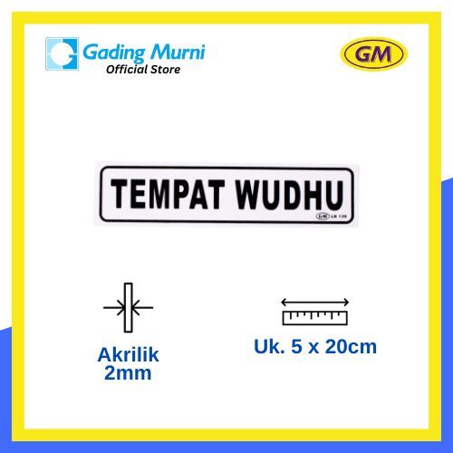 

GM LABEL TEMPAT WUDHU LK-139 KECIL