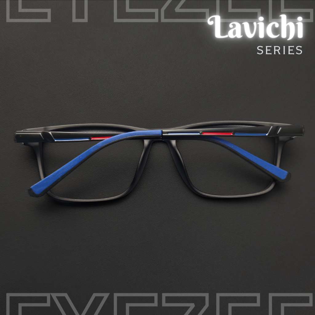 Kacamata Metal Kotak Kokoh Nosepadless Engsel Pegas Standar Pria EYEZEE - LAVICHI