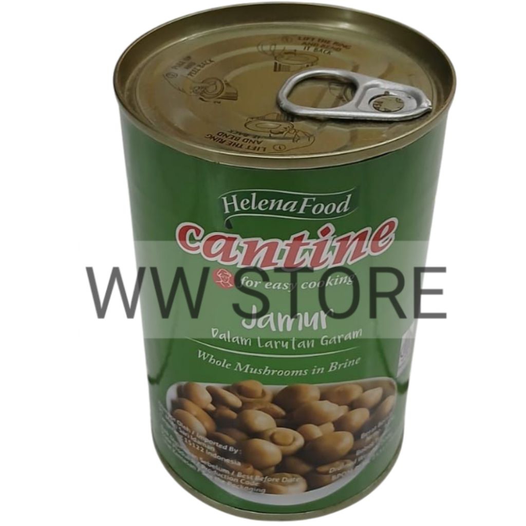 

Jamur kancing utuh dalam larutan garam halal MUI HelenaFood Helena Food cantine ( Whole ) Button Mushroom Mushrooms in Brine kaleng can 425g