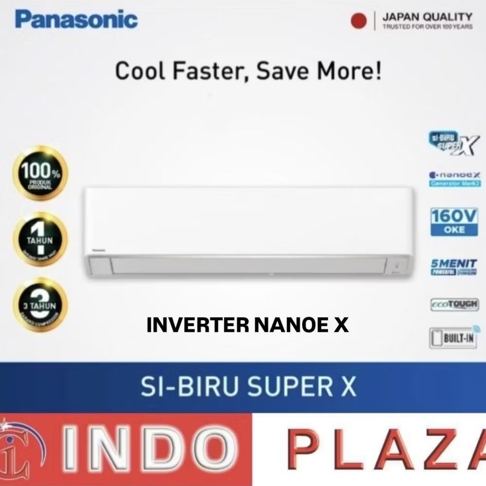 AC PANASONIC 2 PK CS-XU18XKP / XU18XKP PREMIUM INVERTER NANOE X ECO MODE