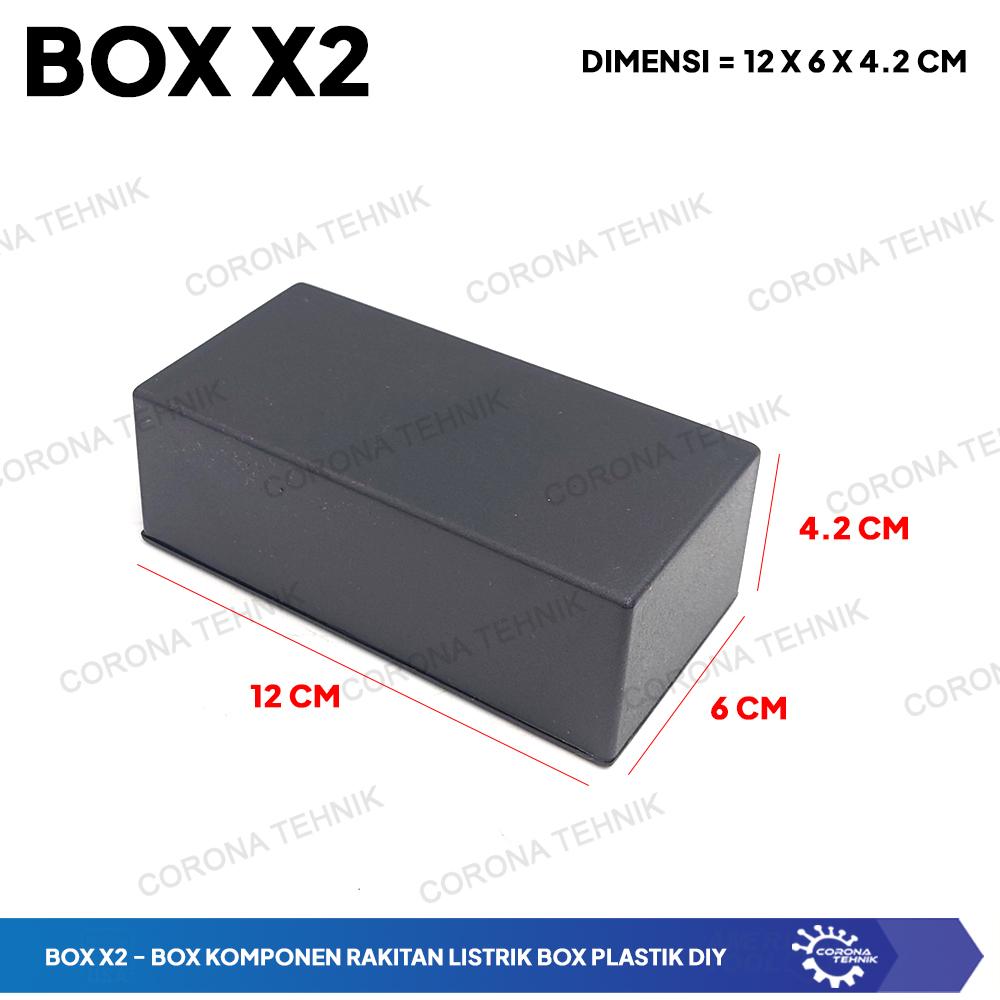 

Box X2 - Box Rakitan Komponen Listrik Box Plastik DIY