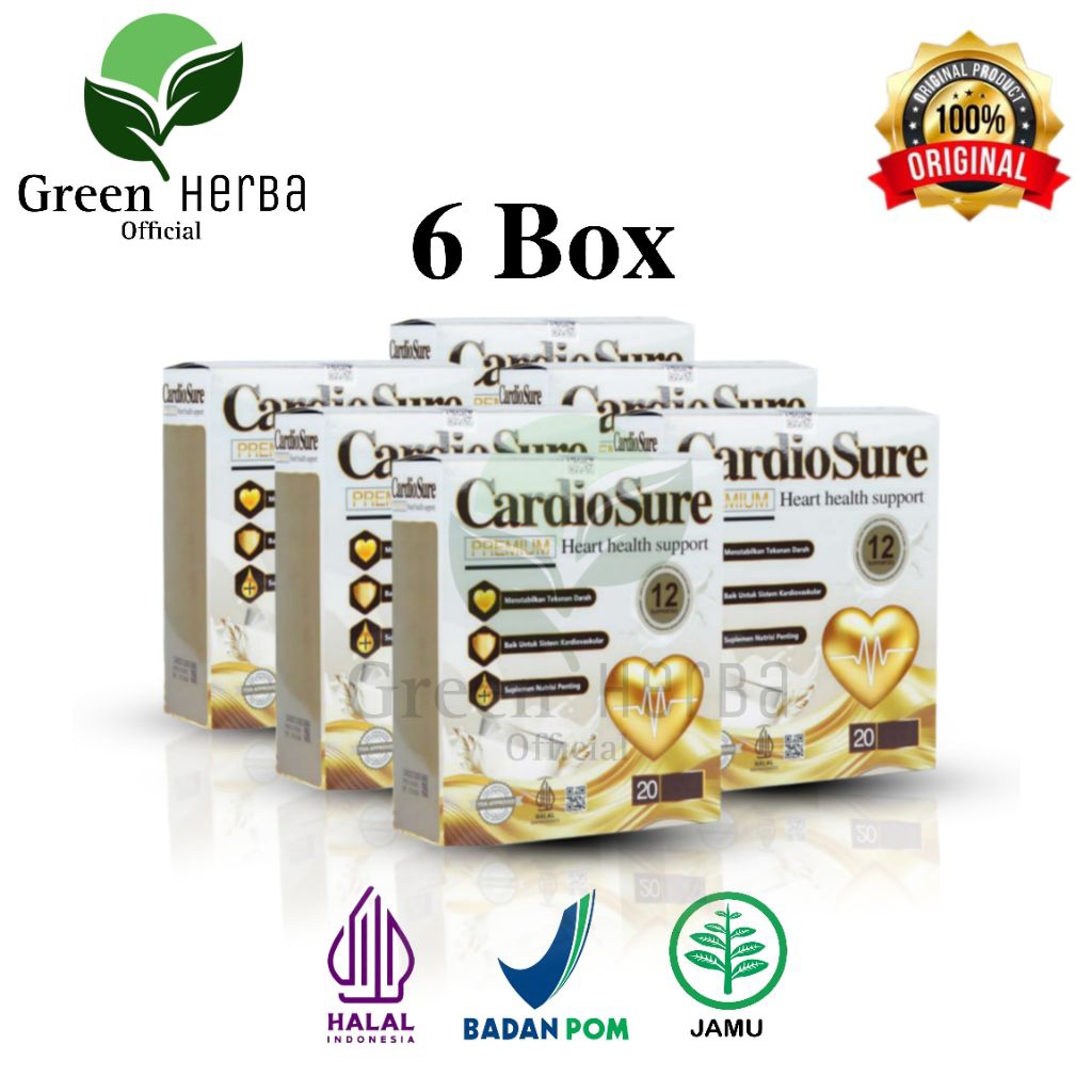 

Cardiosure Asli Original 6 Box Susu Untuk Kesehatan Jantung