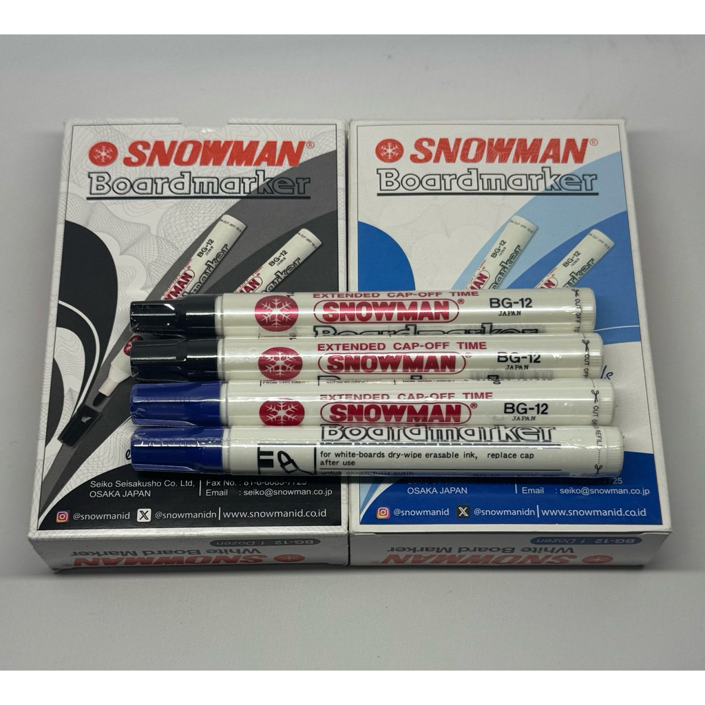 

Spidol Whiteboard Marker Snowman BG12